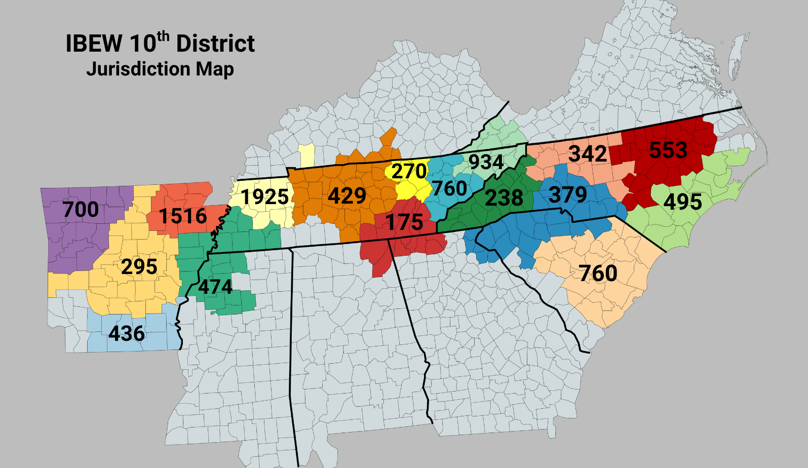 Click your area to find a IBEW Local Union near you.